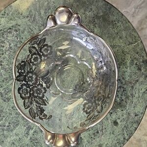 Bowl With Inlaid Silver Accents